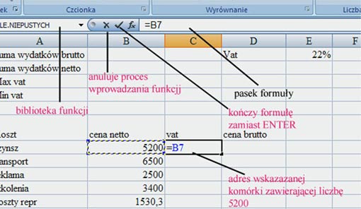 formuły2 w Ms Excel